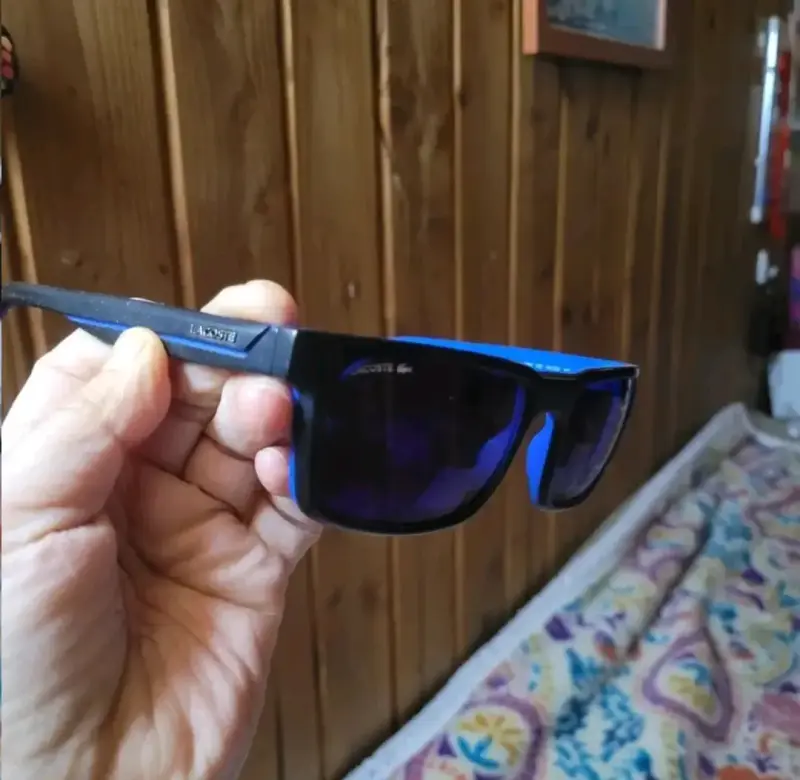 Gafas de Sol Lacoste Negras y Azules - 6