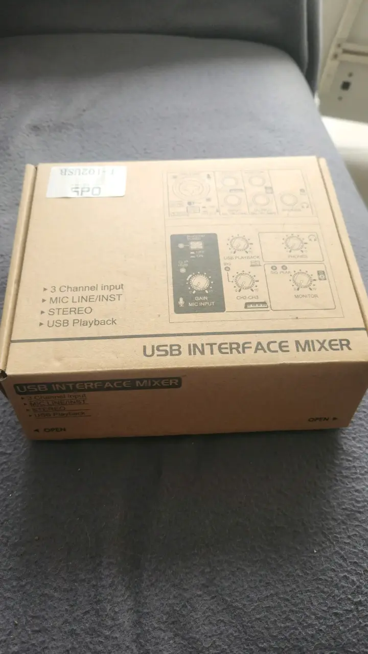 Interfaz de Audio USB 0db T-102USB 3 Canales - 3