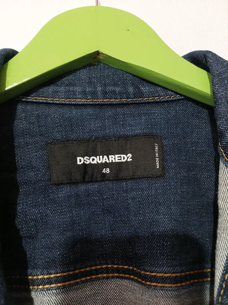 Chaqueta de Jean Azul DSQUARED2 con Detalles Desgastados - 2