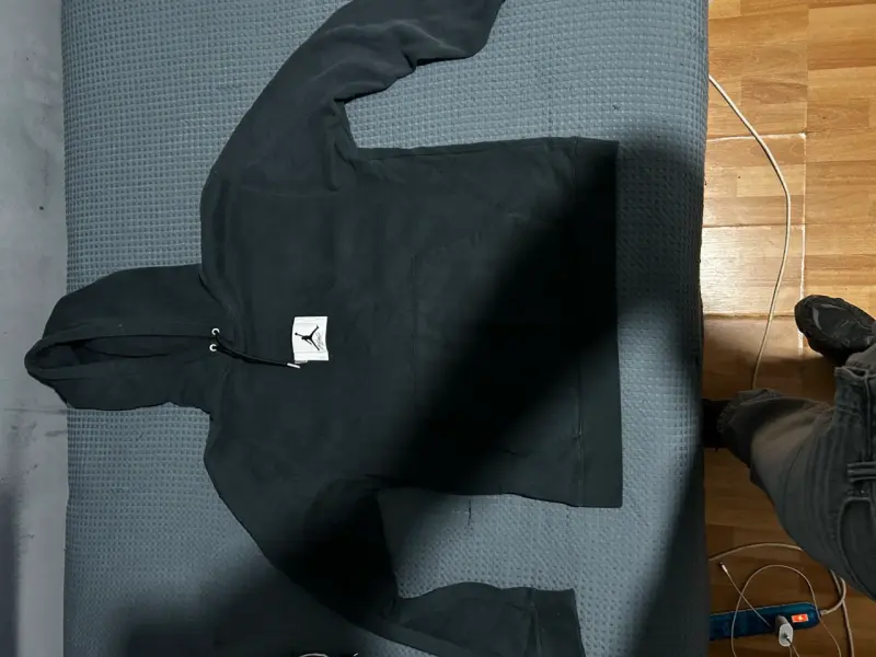 Polerón con capucha negro Jordan para hombre - 1