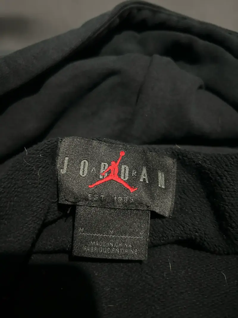 Polerón con capucha negro Jordan para hombre - 3