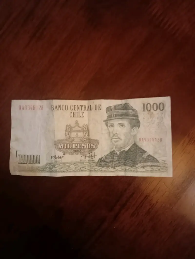 Billete de 1000 pesos chilenos antiguo - 1
