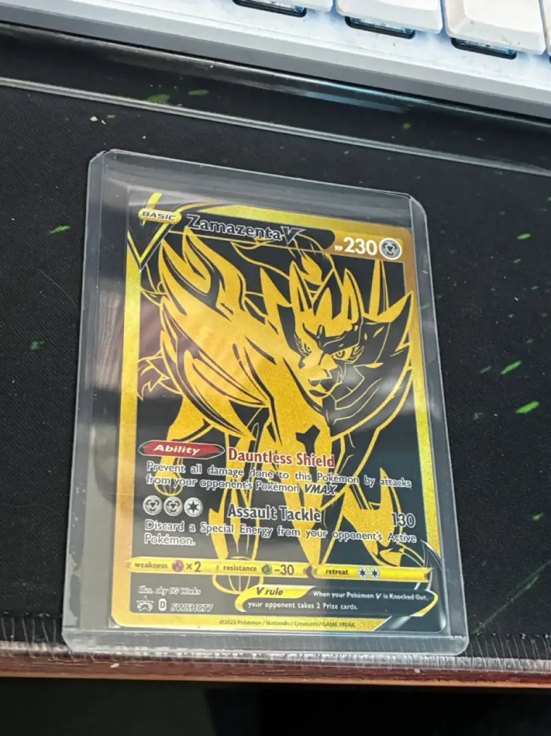Carta Pokémon Zamazenta V edición especial