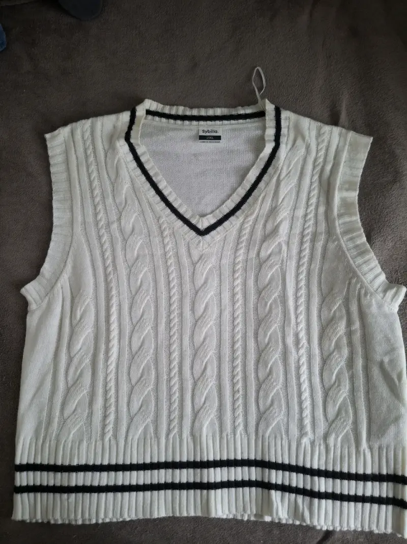 Chaleco sin mangas blanco Sybilla 2XL - 1