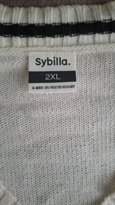 Chaleco sin mangas blanco Sybilla 2XL - miniatura 3