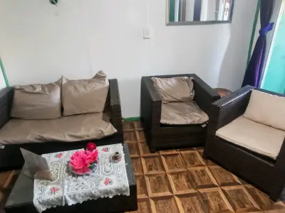 Juego de sillones de mimbre sintético para terraza - miniatura 3