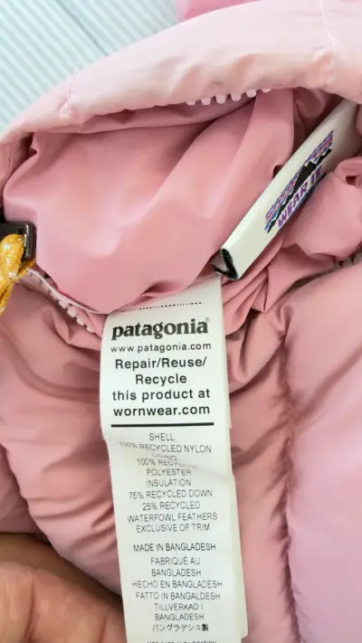 Chaqueta reversible infantil Patagonia 3T - miniatura 3