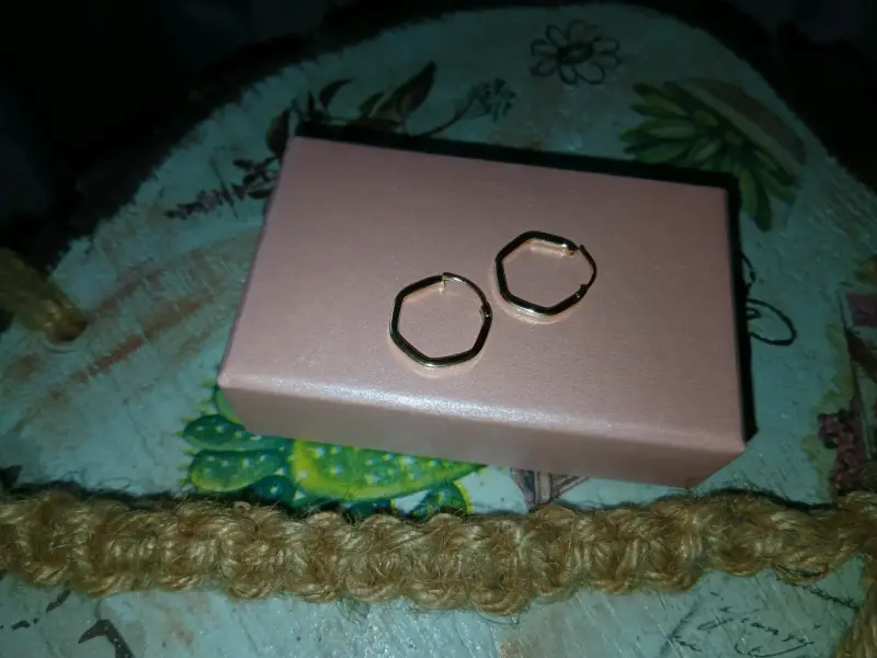 Aros de oro geométricos elegantes - 3