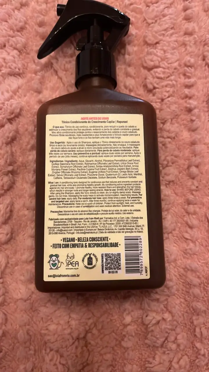 Tónico de Crecimiento Capilar Lola Rapunzel 250ml - 2