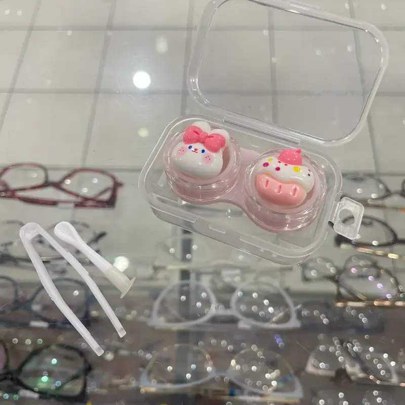 Estuche de lentes de contacto con diseño de animales - 1