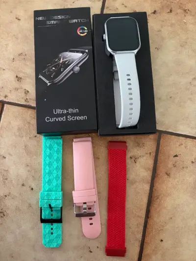 Smartwatch con pantalla curva correas intercambia - miniatura 1