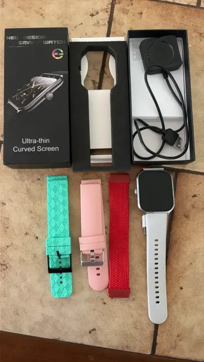 Smartwatch con pantalla curva correas intercambia - miniatura 4