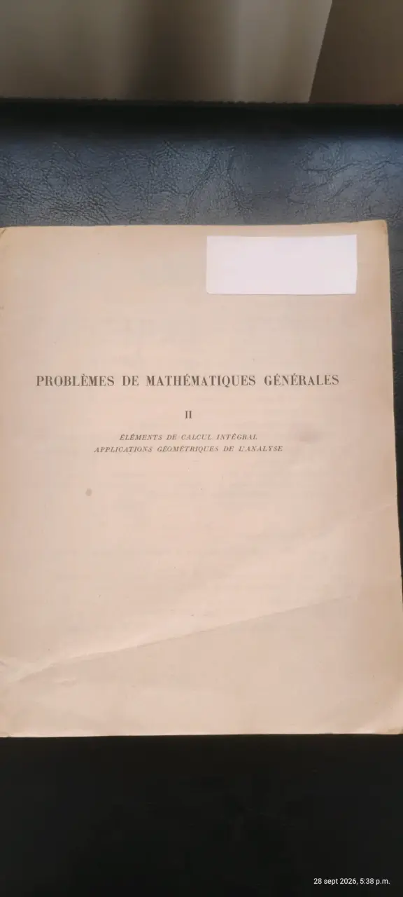 Libro Problemas de Matemáticas Generales II - 1