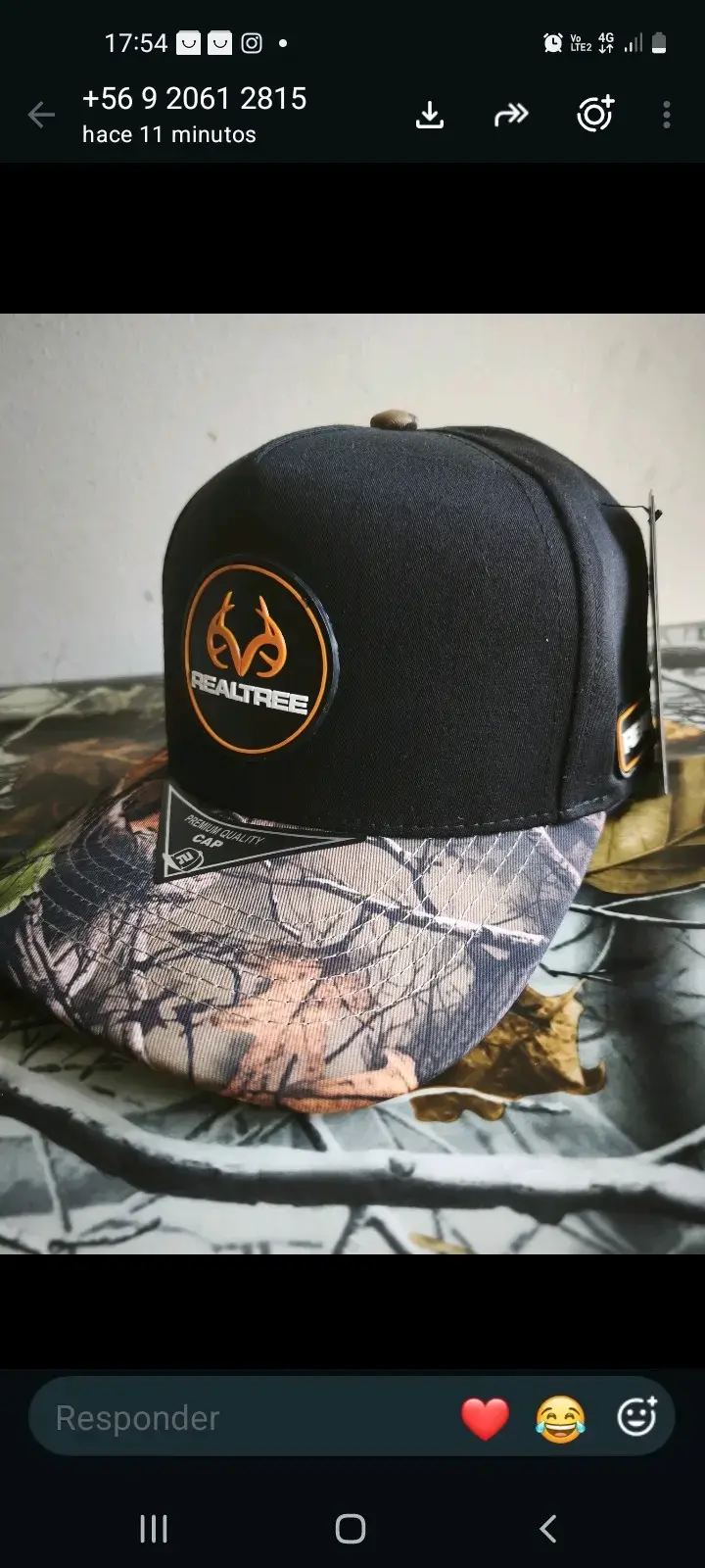 Gorra Realtree camuflaje premium - 1