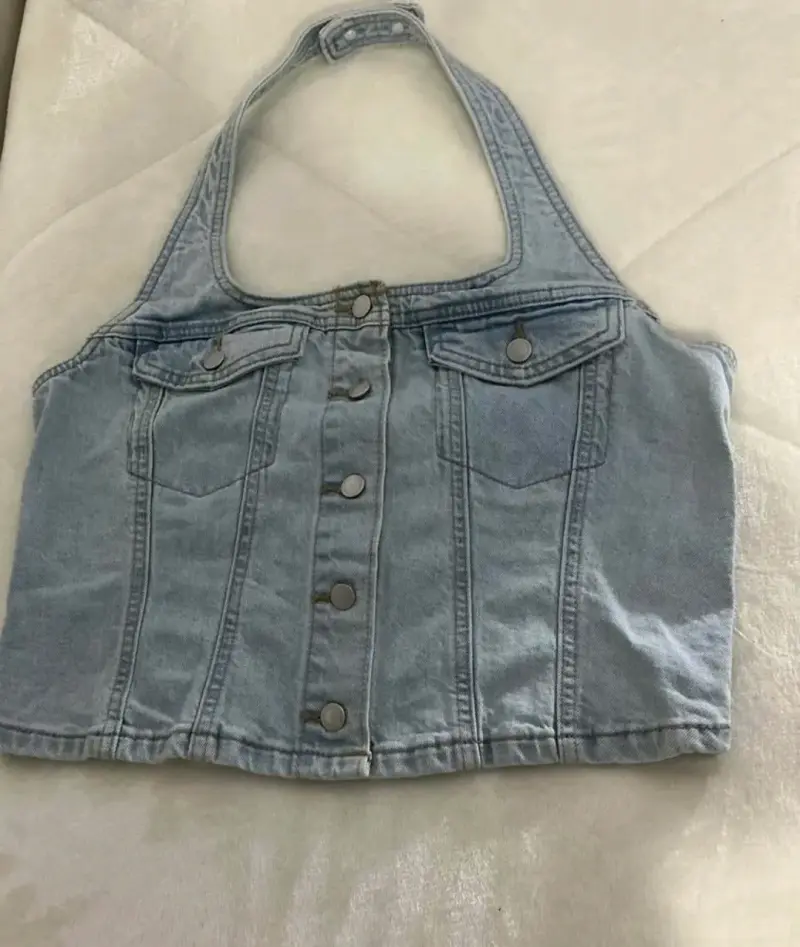 Top de mezclilla talla M - 1