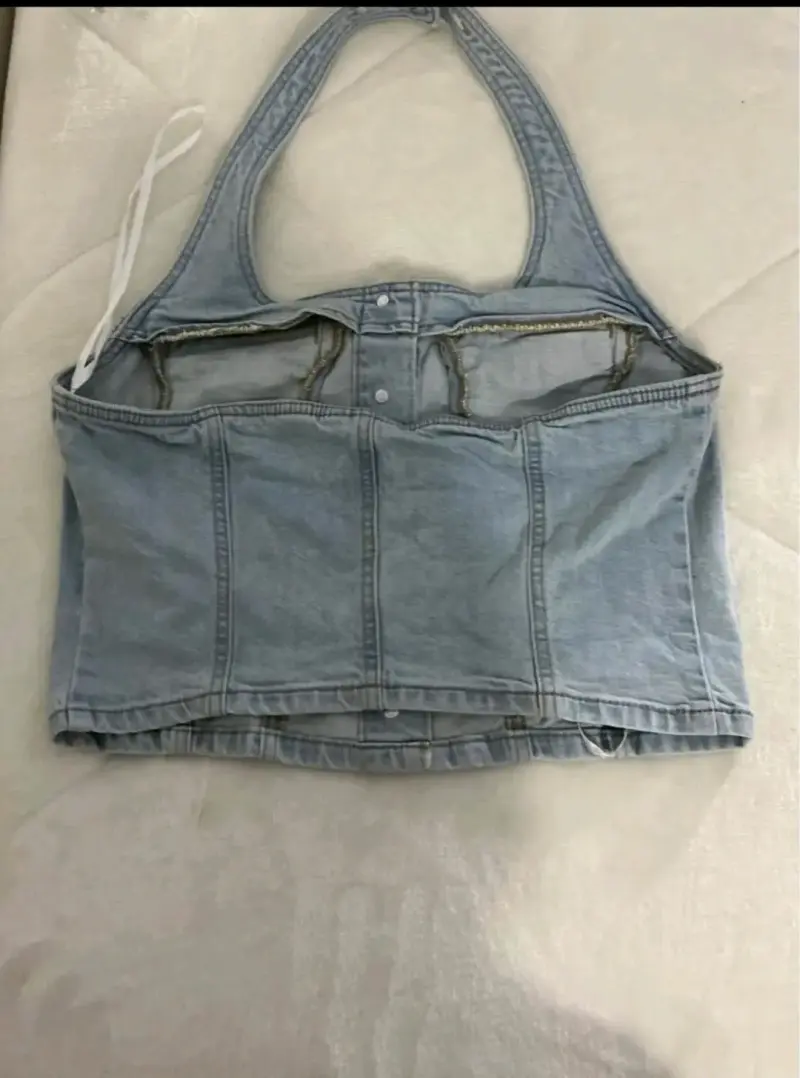 Top de mezclilla talla M - 2