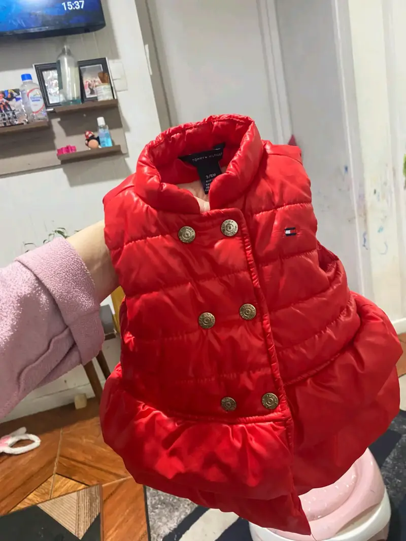 Casaca acolchada rojo para bebé Tommy Hilfiger - 1