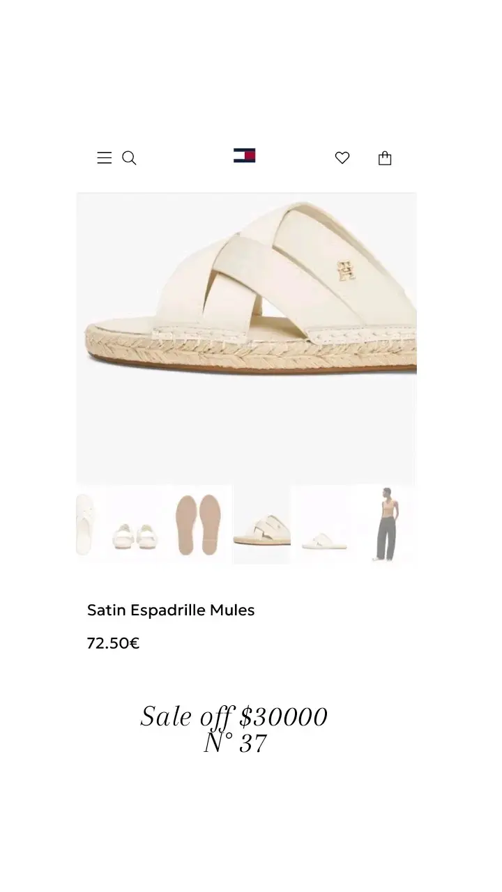 Sandalias Espadrille Satinadas Talla 37