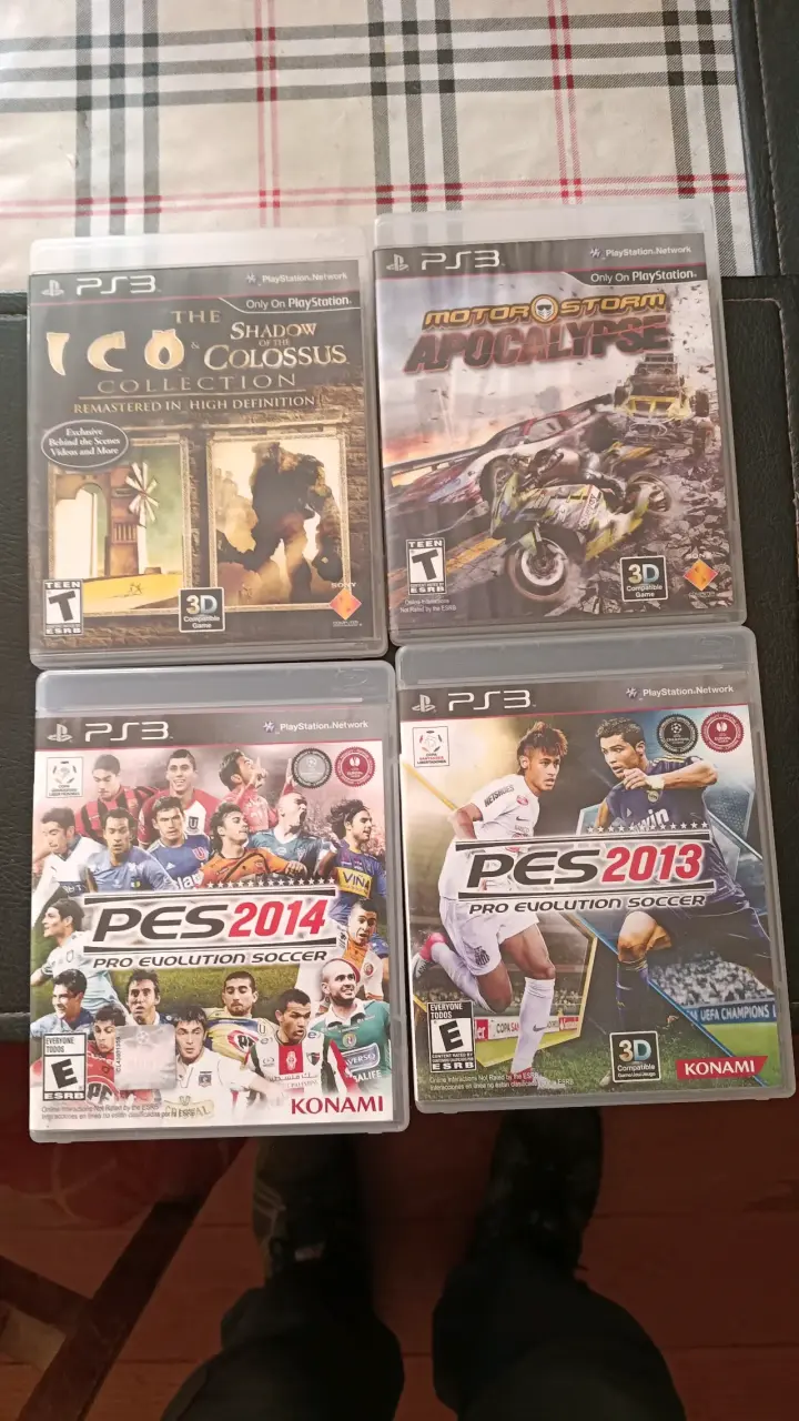 Lote de juegos PS3: ICO, MotorStorm, PES 2013 y 2014