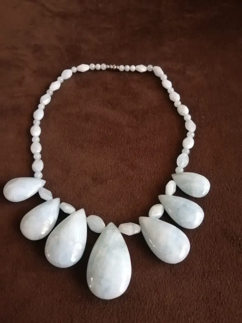 Exclusivo Collar de Aguamarina Natural – 7 Grandes - 1