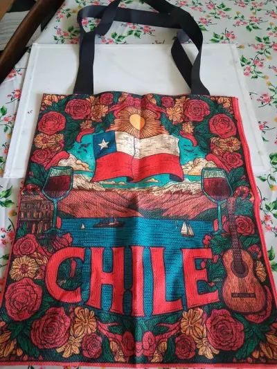 Bolsa de tela con diseño artístico colorido - miniatura 4