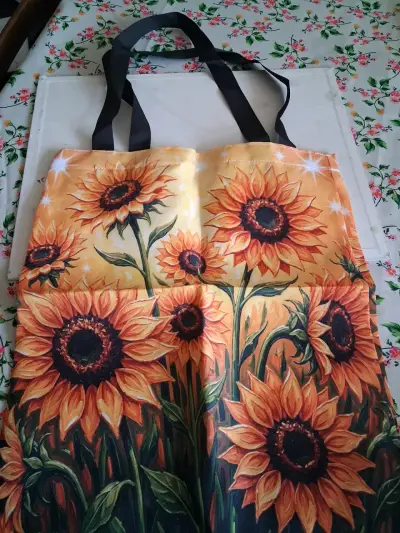 Bolsa de tela con diseño artístico colorido - miniatura 5