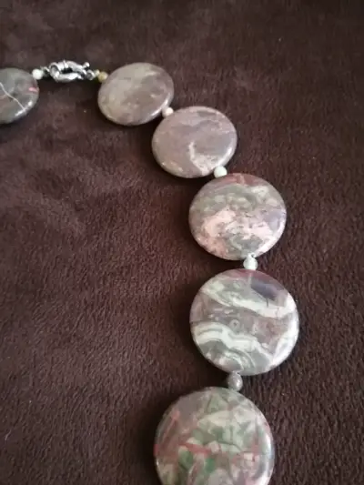 Collar Nuevo de Ópalo Imperial Natural en Discos - miniatura 2