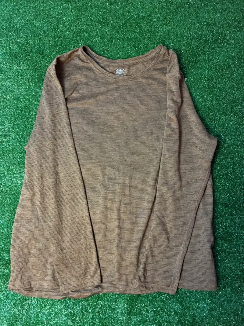 Polera manga larga marrón Athletic Works XXL