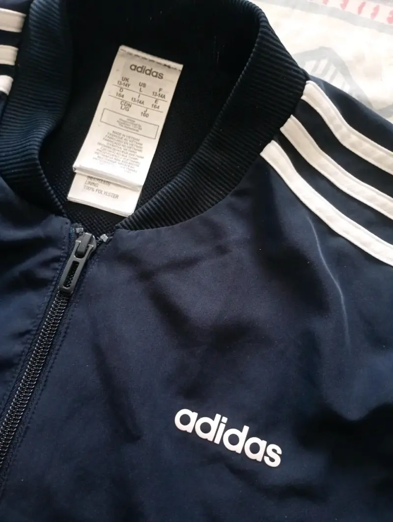 Chaqueta deportiva Adidas original talla 14 niño - 3