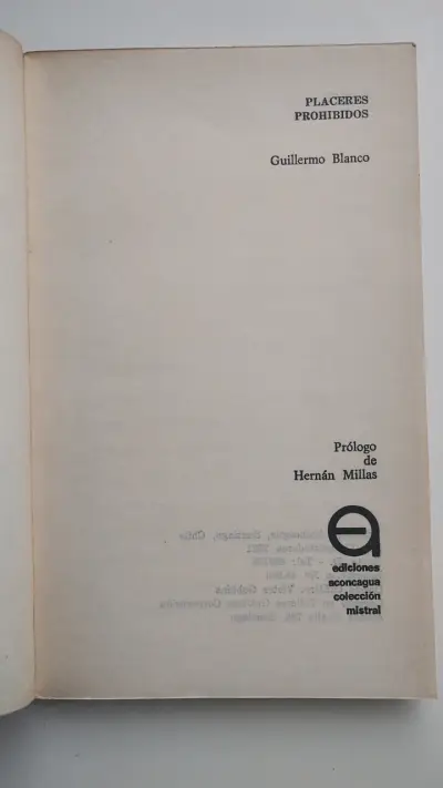 Libro 'Placeres Prohibidos' de Guillermo Blanco - miniatura 2