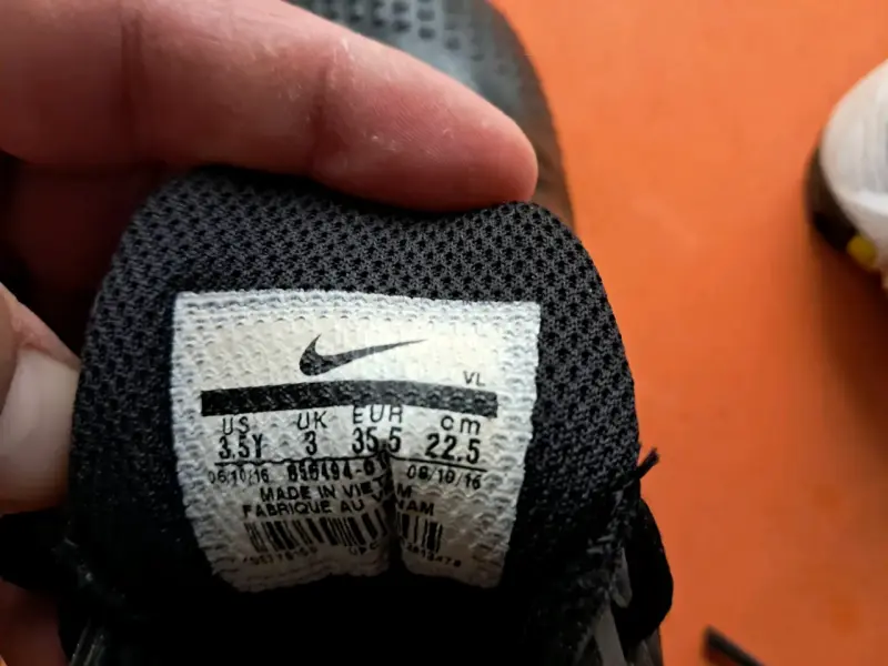 Zapatillas de fútbol Nike Vapor negras para niños - 2