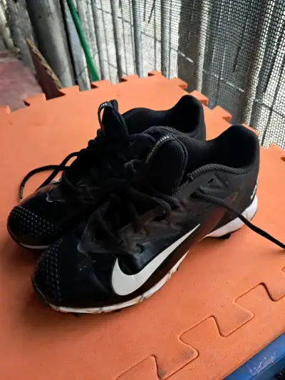 Zapatillas de fútbol Nike Vapor negras para niños - miniatura 3