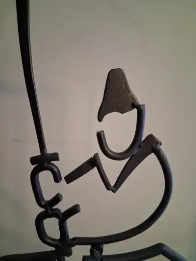 Cuadro  en hierro forjado estilo samurái - miniatura 2