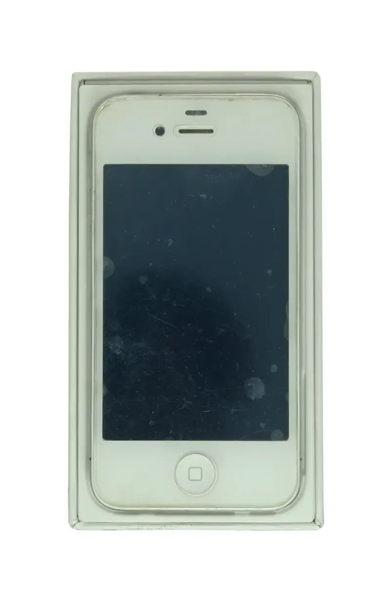 iPhone 4S blanco con accesorios incluidos - 1