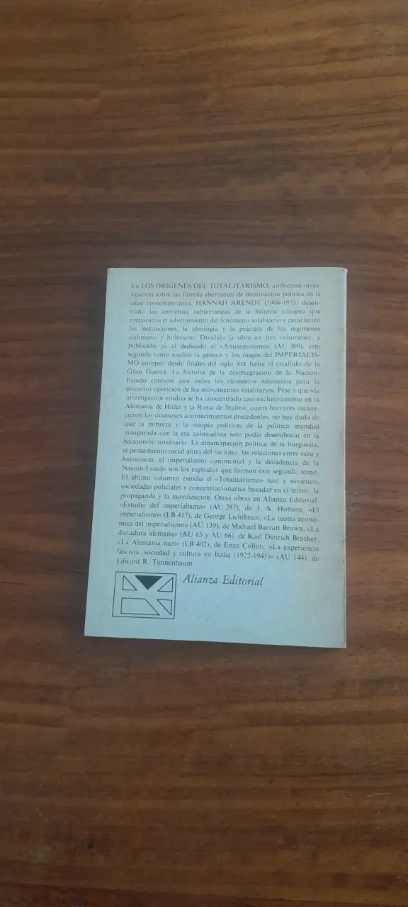 Arendt. Los Orígenes del Totalitarismo Vol. 2 - 2