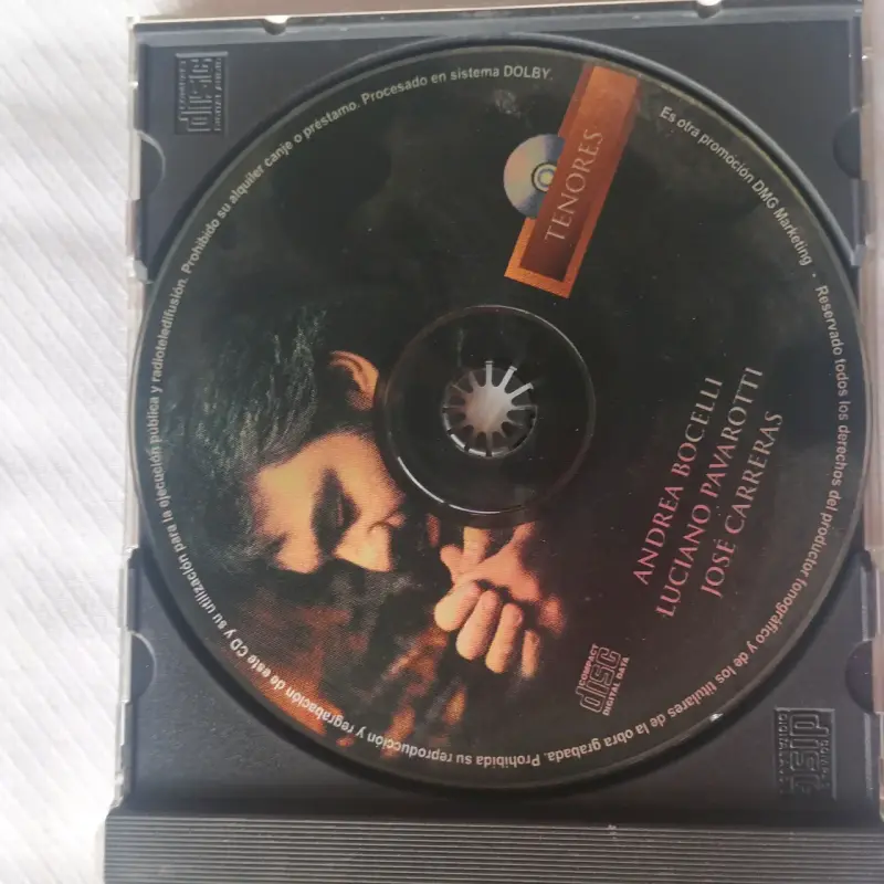 CD Tenores Andrea Bocelli, Pavarotti y Carreras - 2