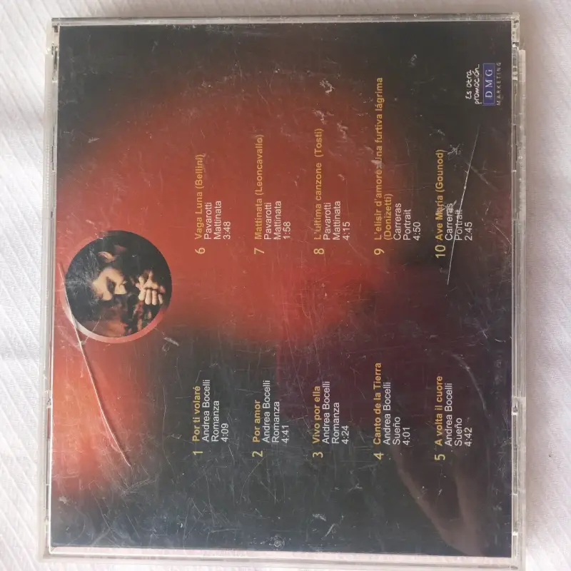 CD Tenores Andrea Bocelli, Pavarotti y Carreras - 3