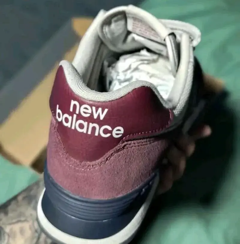 Zapatillas New Balance 574 Clásicas Burdeos - 5