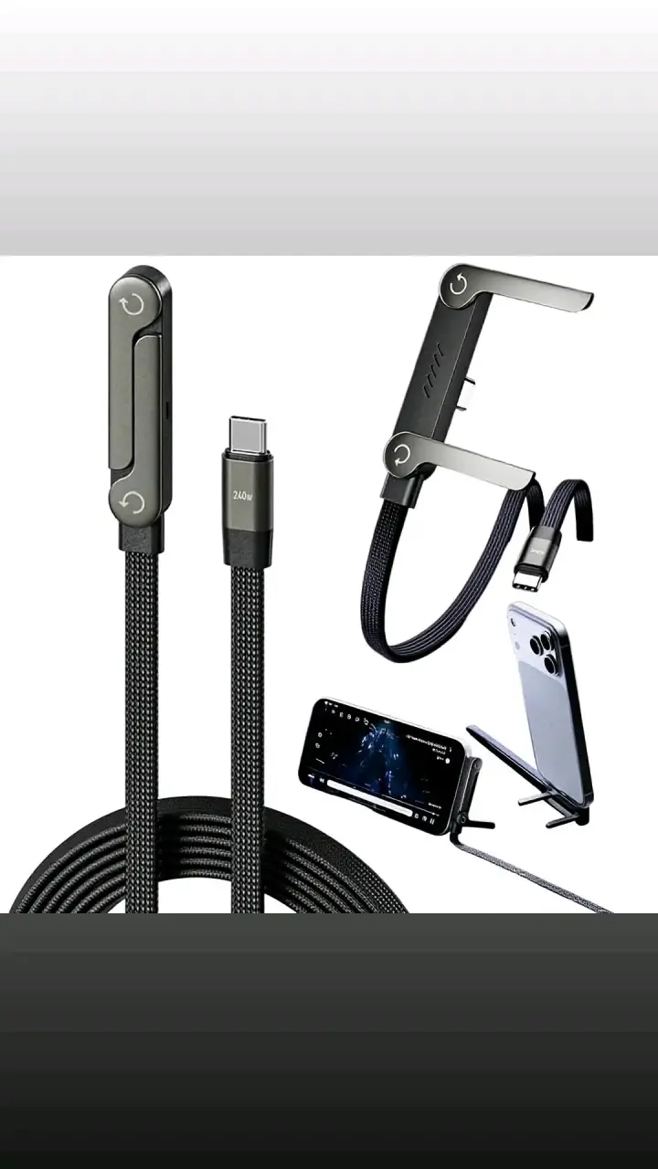Cargador Rápido 240W con Soporte para Teléfono - 2