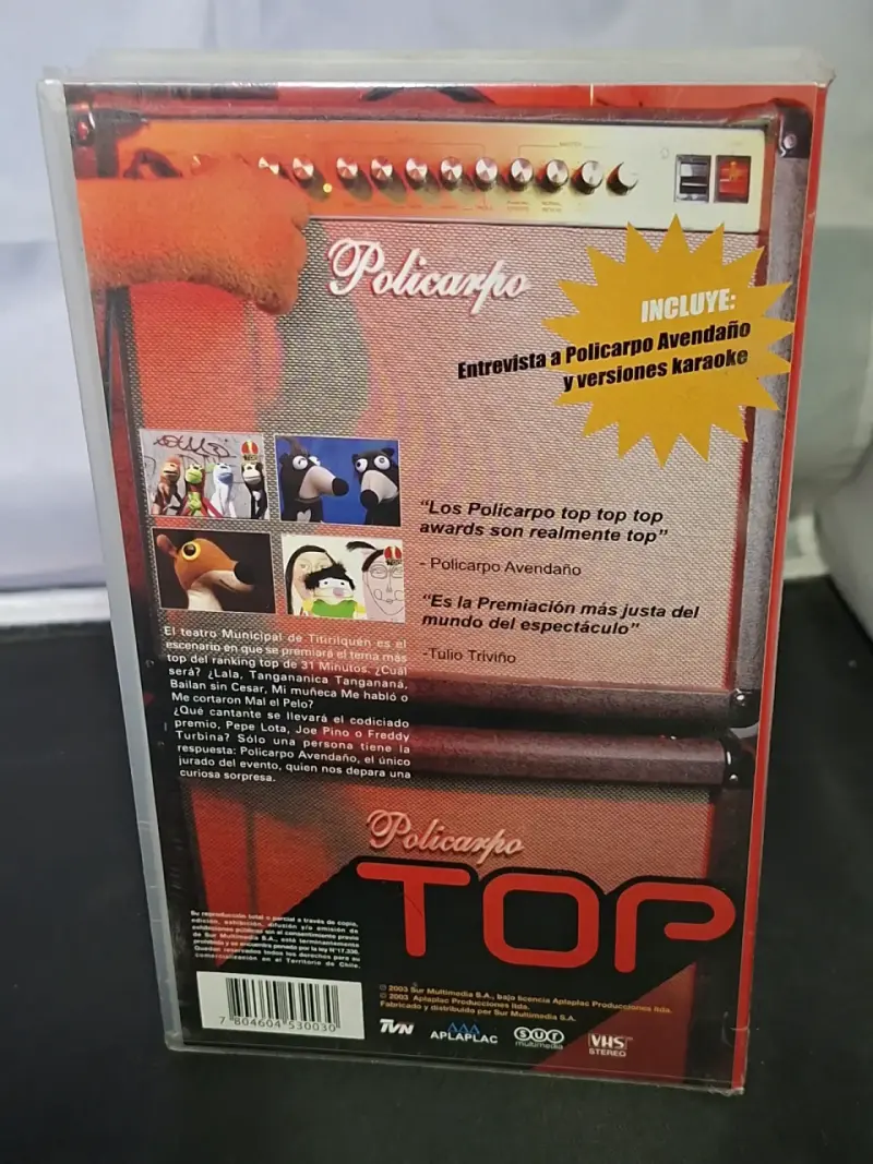 VHS 31 minutos Policarpo Top Awards Nueva - 3