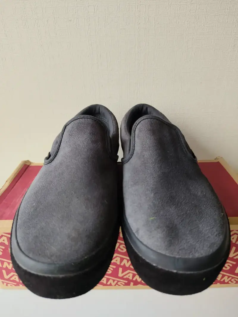 Zapatillas Vans Classic Slip On Gamuza Gris T42 - 2