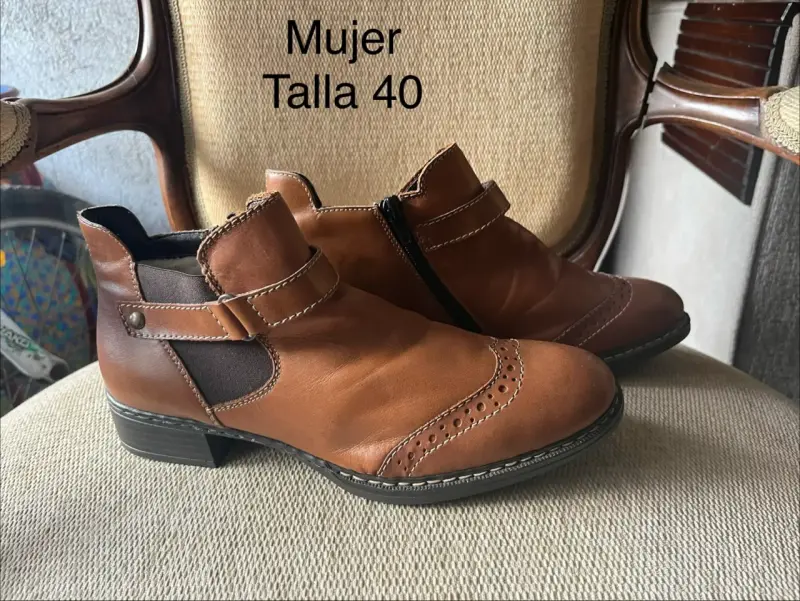 Botines europeos 100% cuero NUEVOS - 5