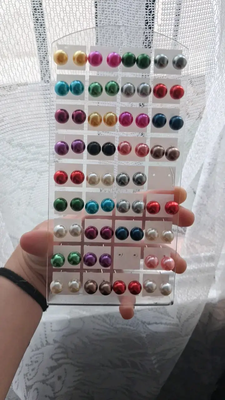 Set de aros de colores variados