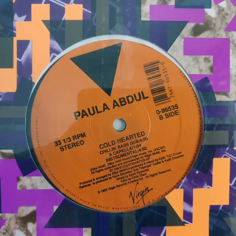 Vinilo Paula Abdul Cold Hearted 12" - 3