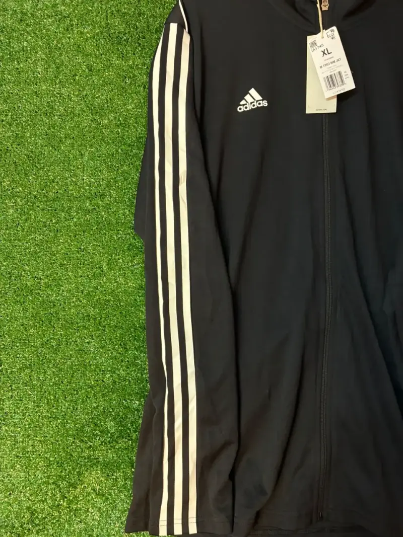 Chaqueta deportiva negra Adidas con cierre - 3