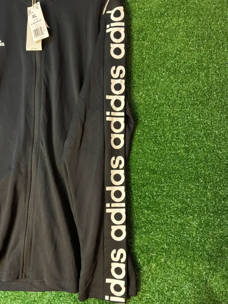 Chaqueta deportiva negra Adidas con cierre - 4