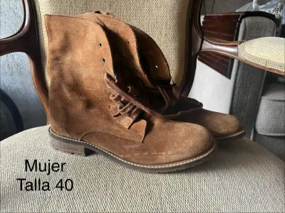 Botines de cuero 100% europeos NUEVOS - miniatura 1