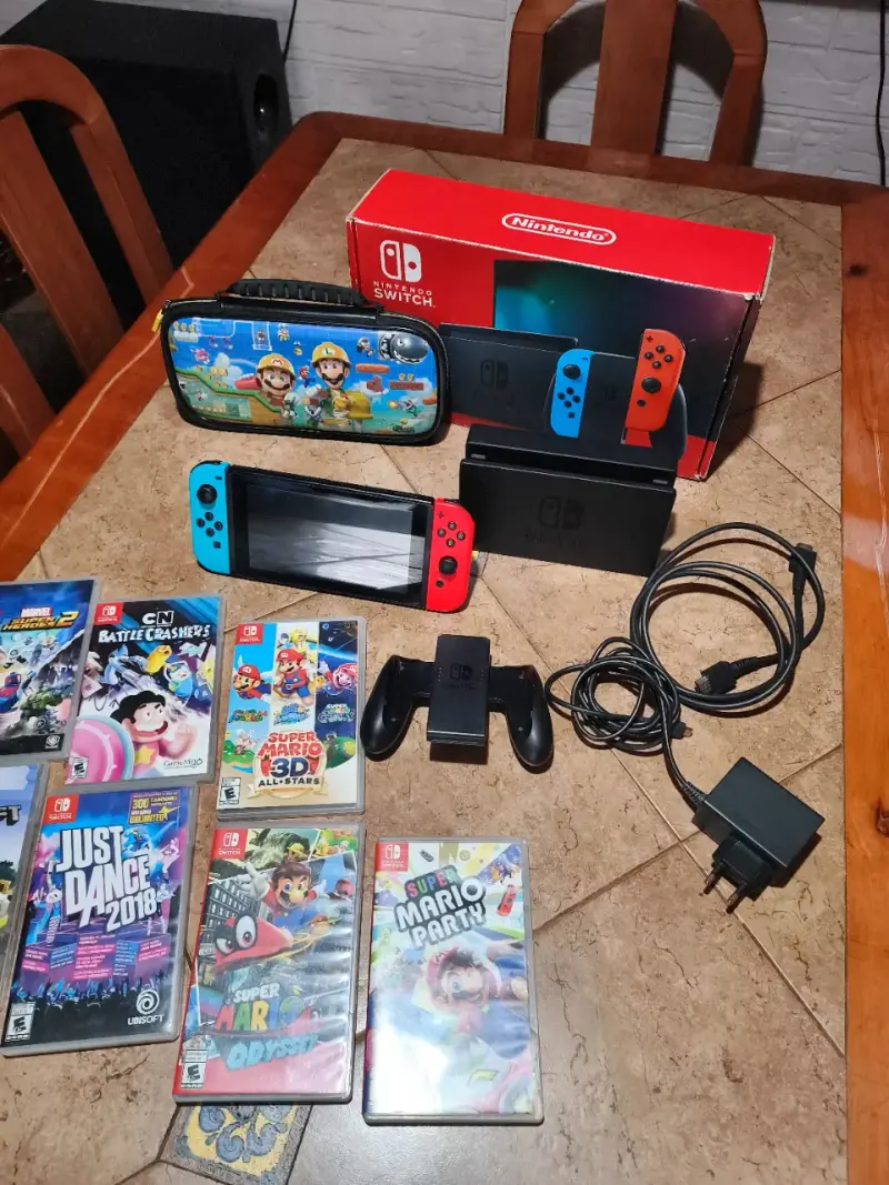 Nintendo Switch con juegos + accesorios - 3