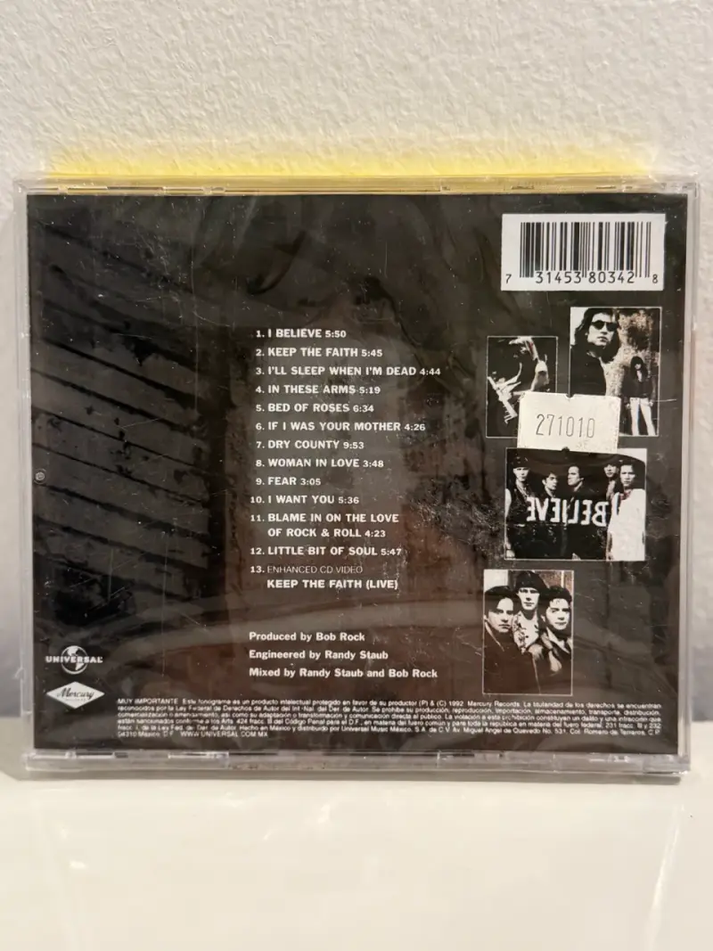 CD Bon Jovi Keep The Faith Edición Especial - 2