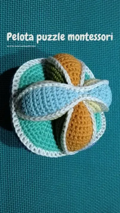 Pelota Puzzle Montessori Tejida a Mano